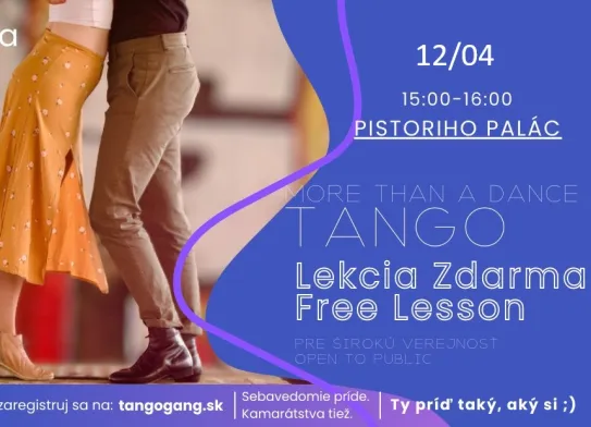 Argentínske Tango Zdarma v Pistoriho paláci