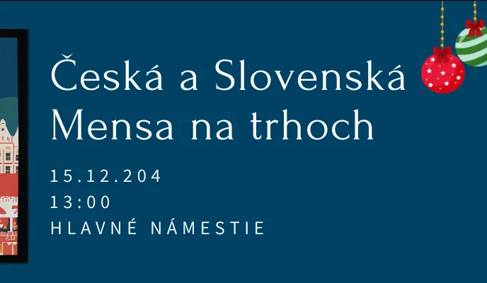 Príďte na medzinárodne stretnutie na vianočných trhoch :)