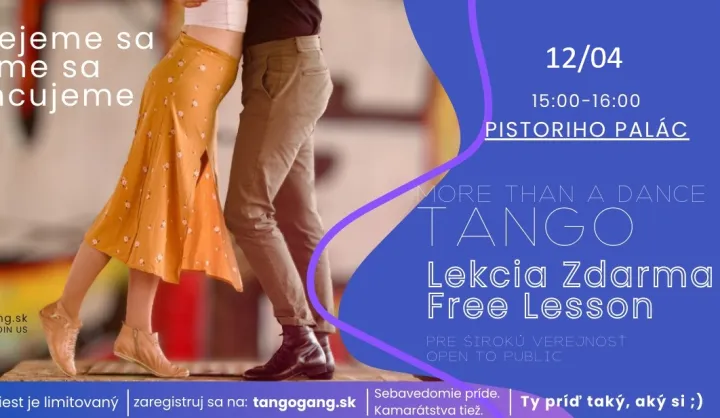 Argentínske Tango Zdarma v Pistoriho paláci