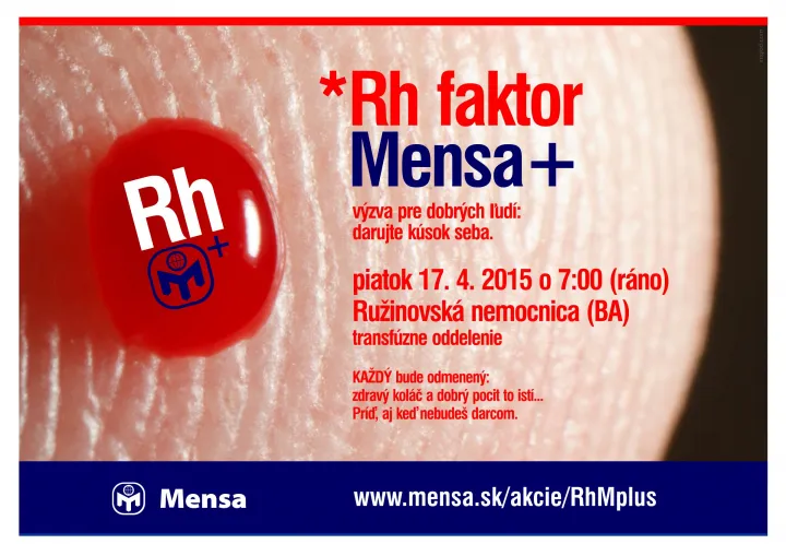 Rh faktor Mensa+